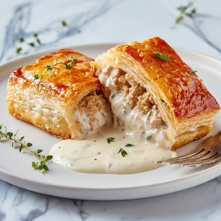 Chicken Wellington with Dijon Cream Sauce Recipe