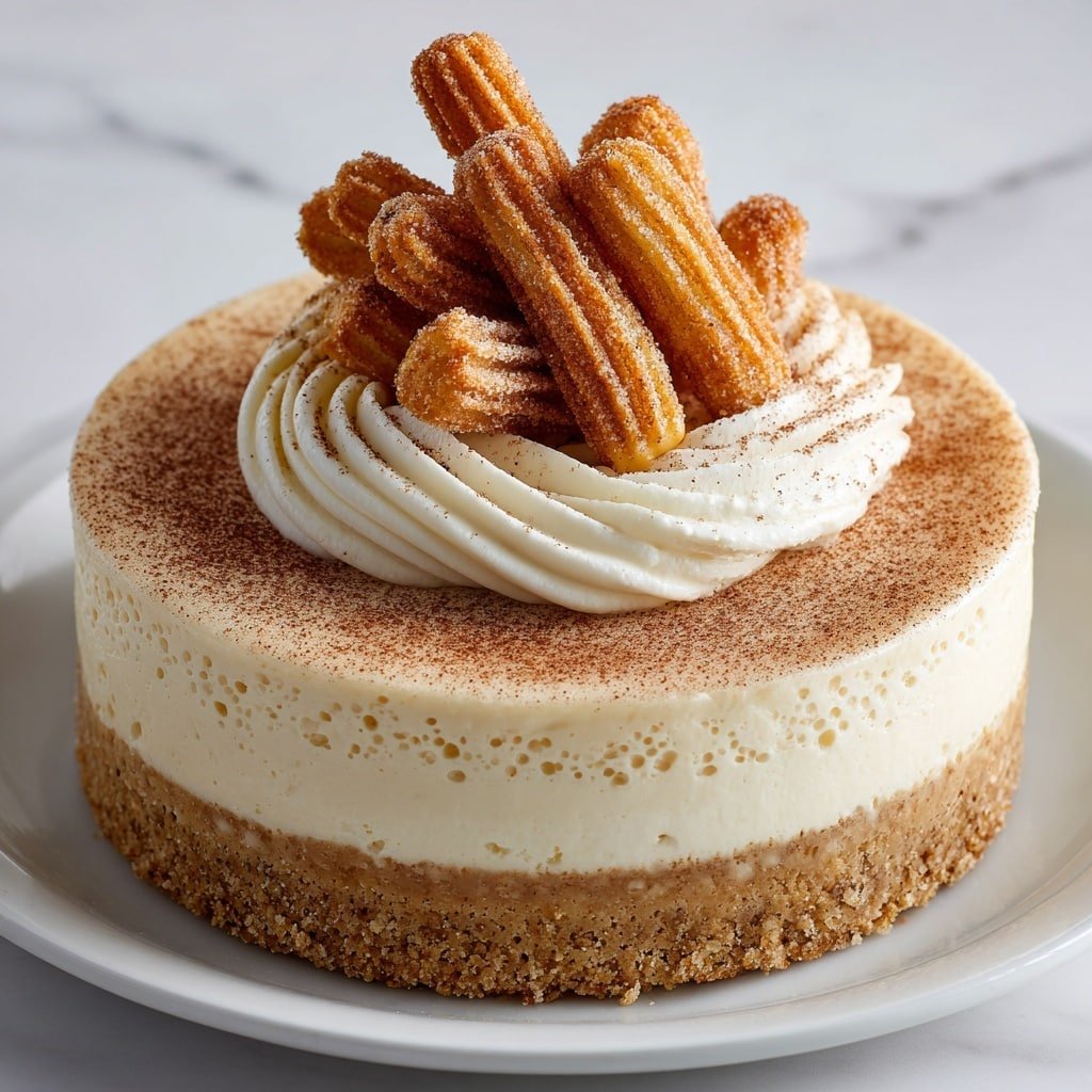 Churro Cheesecake Recipe - Article Image 1 — Churro Cheesecake, cinnamon dessert recipe, easy cheesecake with churro flavor, indulgent cinnamon cheesecake, fun dessert for parties