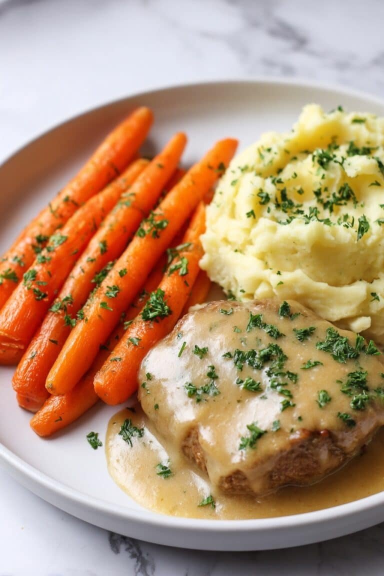 Garlic Herb Chicken with Glazed Carrots Recipe