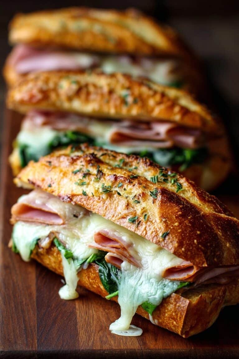 Garlic Herb Hot Roll Sandwiches Recipe