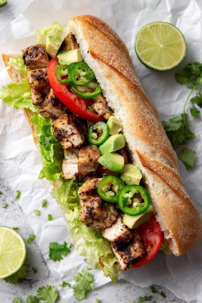 Spicy Chicken Torta Sandwich Recipe