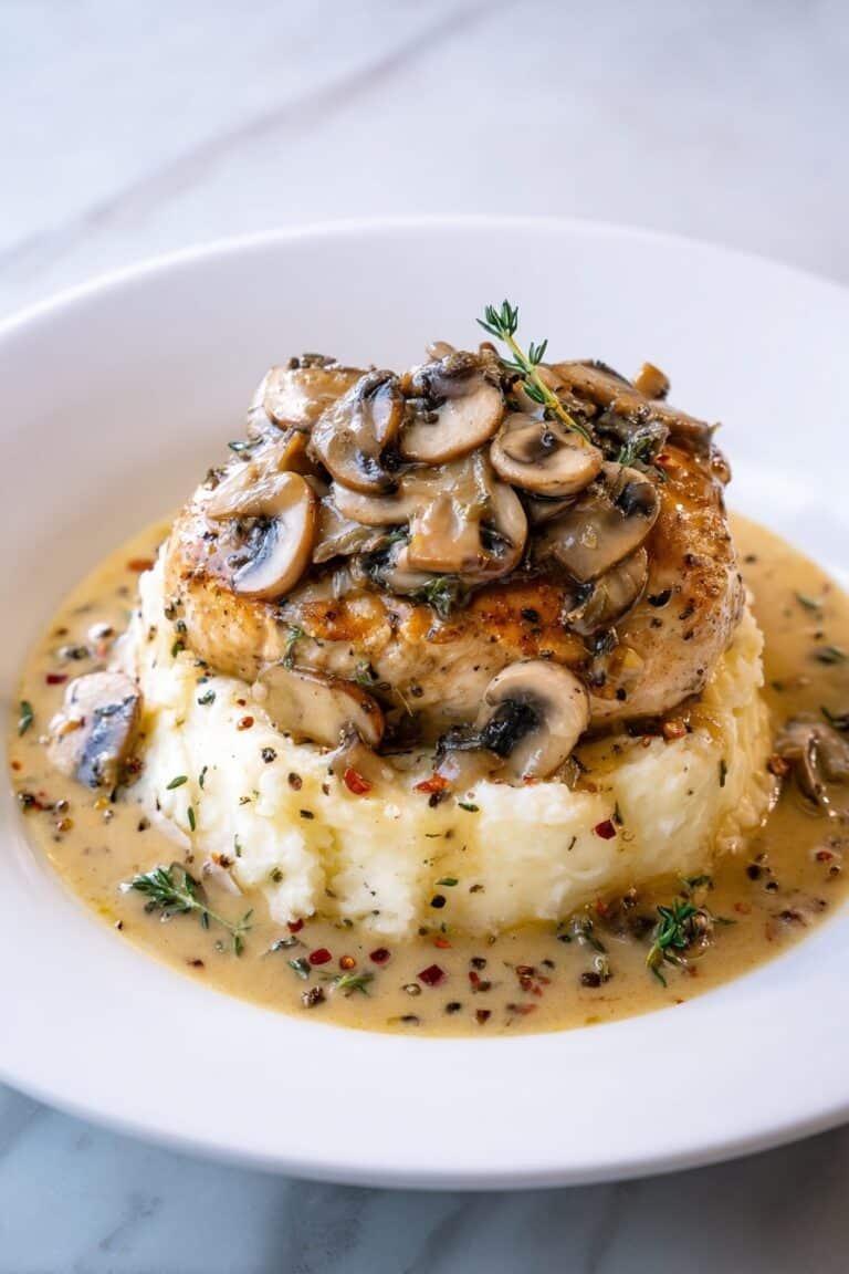 Creamy Mushroom Chicken Skillet Recipe