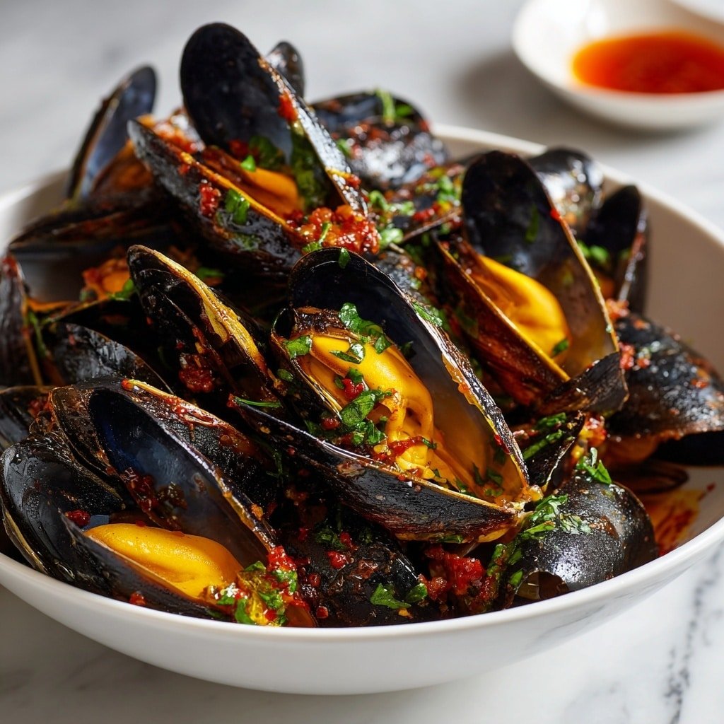 Sweet Chilli Marinated Mussels Recipe - Article Image 1 — Sweet Chilli Marinated Mussels, mussel marinade recipe, spicy seafood appetizer, easy mussel dishes, seafood starter ideas