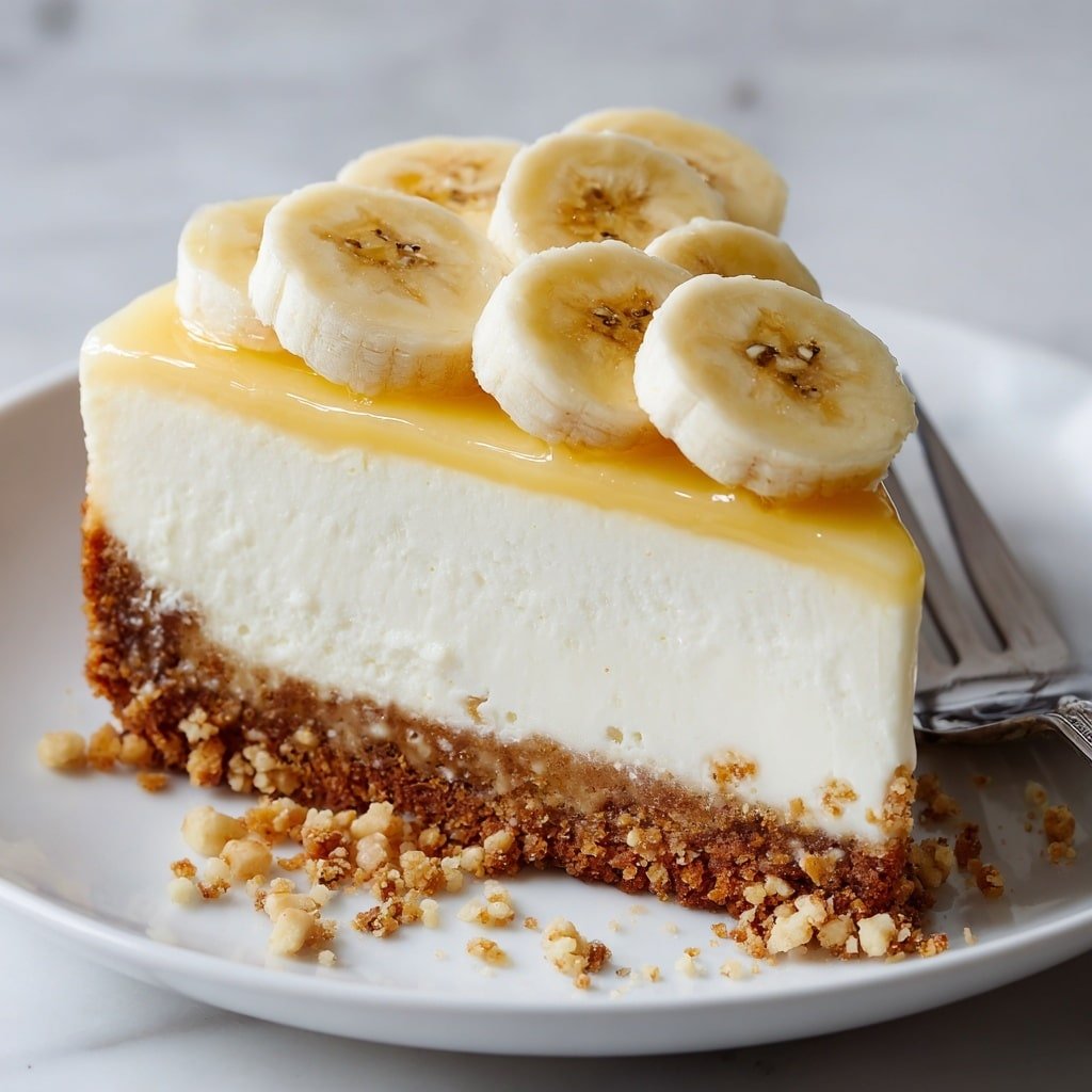 Banana Cream Cheesecake Recipe - Article Image 2 — Banana Cream Cheesecake, best banana cheesecake, creamy banana dessert, easy cheesecake recipe, indulgent fruit dessert