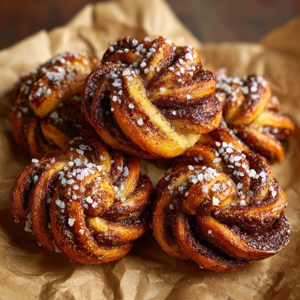 Cinnamon Knots with Coffee Glaze Recipe - Article Image 1 — Cinnamon Knots with Coffee Glaze, cinnamon knots recipe, coffee glaze pastry, breakfast cinnamon knots, easy cinnamon roll knots