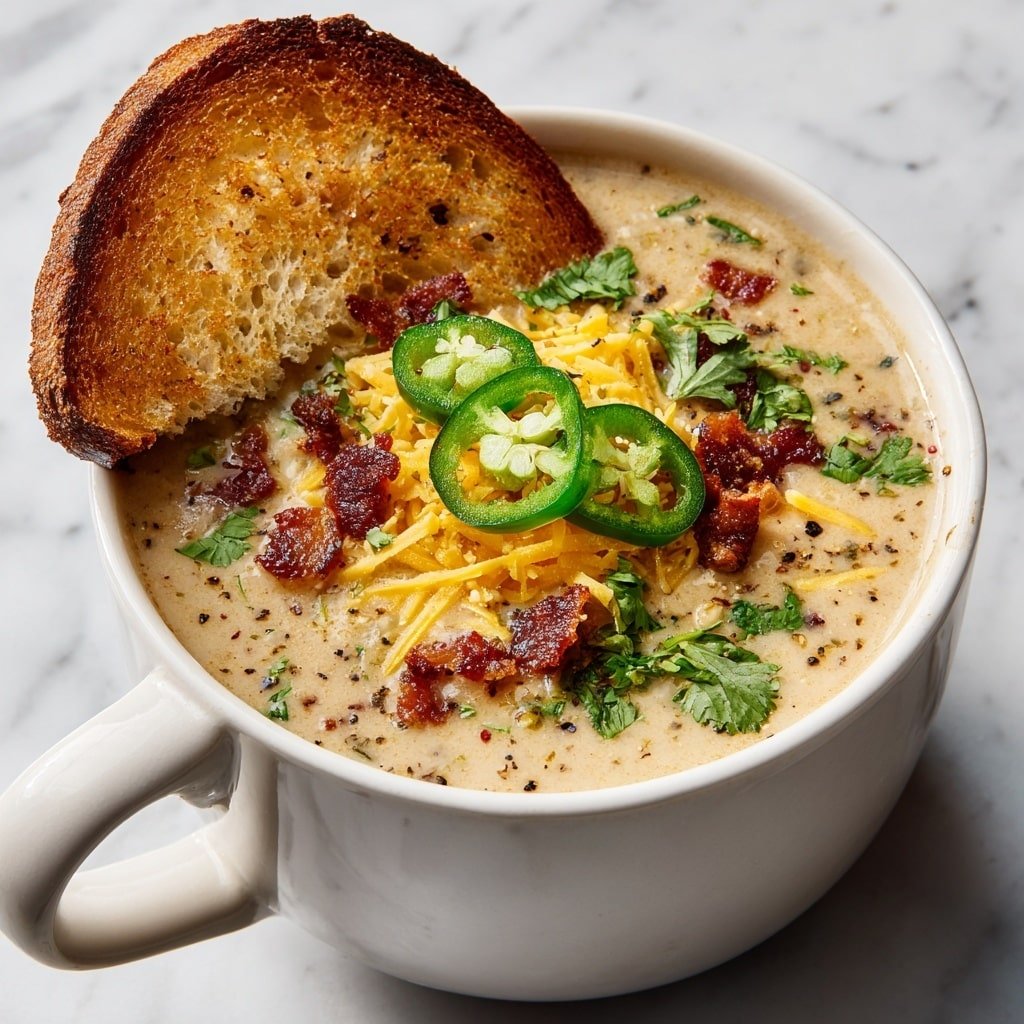 Spicy Jalapeño Popper Soup Recipe - Article Image 1 — Spicy Jalapeño Popper Soup, Jalapeño Popper Soup, Spicy Soup, Creamy Jalapeño Soup, Easy Spicy Soup Recipes