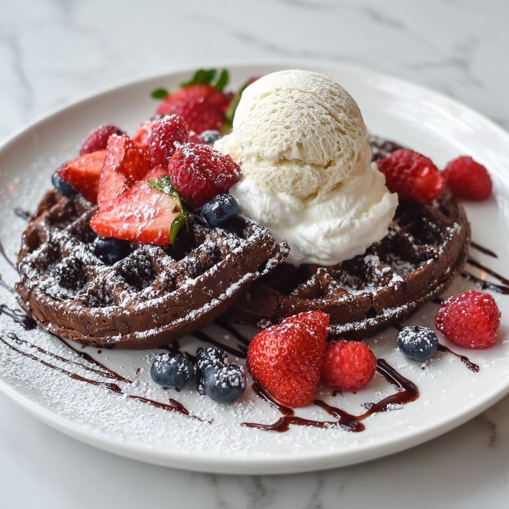 Chocolate Waffles Recipe - Article Image 1 — Chocolate Waffles, chocolate waffles recipe, how to make chocolate waffles, easy chocolate waffles, delicious chocolate breakfast