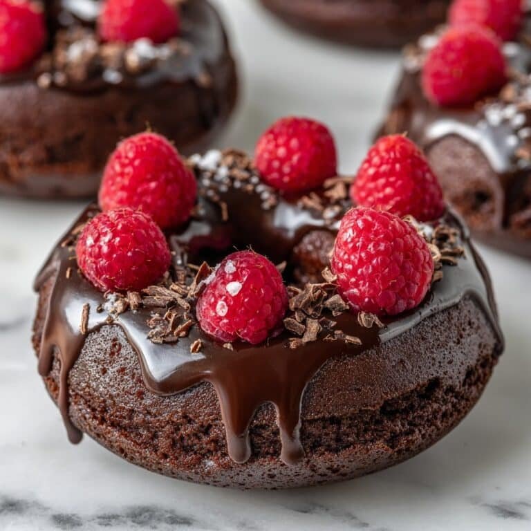 Chocolate Raspberry Baked Donuts Recipe