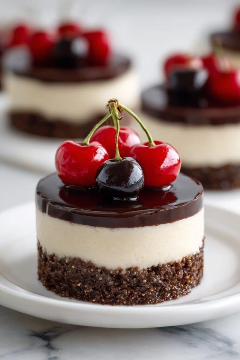 Cherry Chocolate Cheesecake Bites Recipe