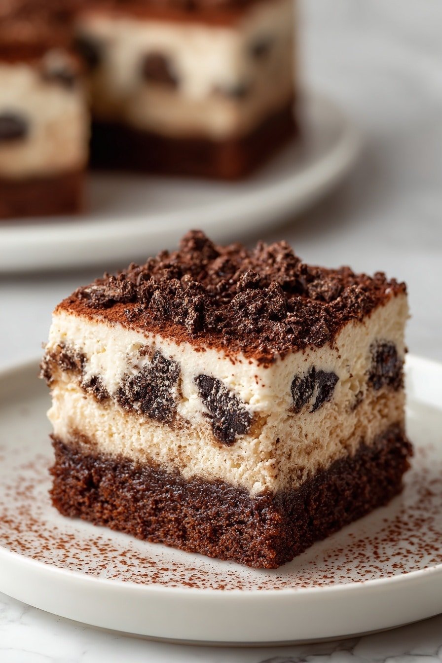 Tiramisu Brownies Recipe - Article Image 1 — Tiramisu Brownies, chocolate espresso brownies, mascarpone dessert, fudgy tiramisu brownies, decadent coffee flavored brownies