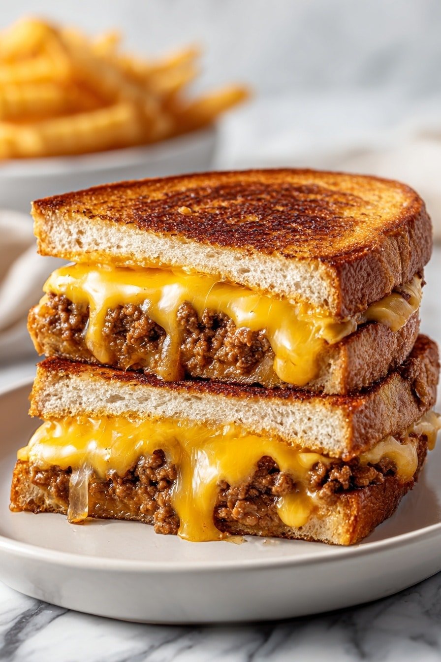 Classic Patty Melt Sandwich Recipe - Article Image 1 — Classic Patty Melt Sandwich, hearty beef sandwich recipe, nostalgic grilled cheese with beef, easy patty melt lunch idea, savory melt sandwich recipe