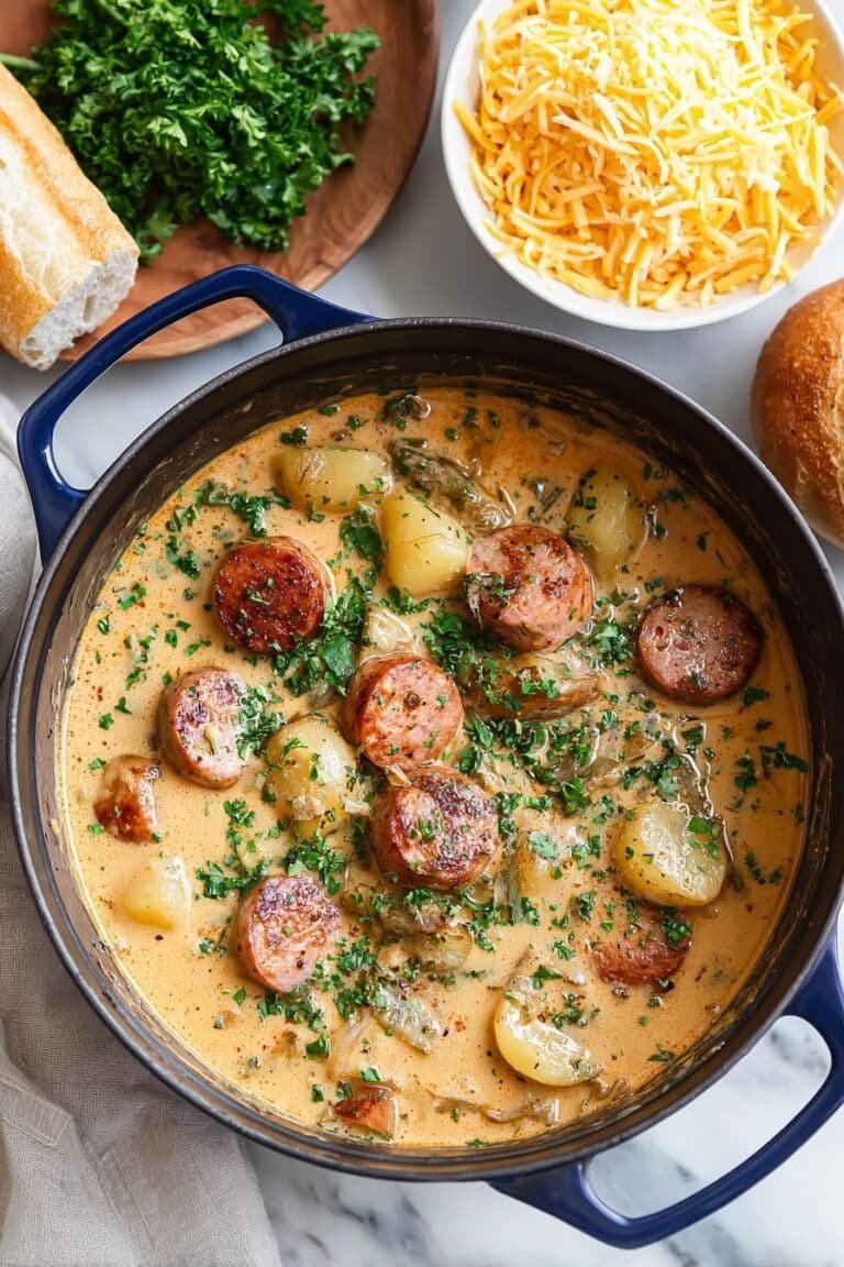 Cajun Sausage Potato Soup Recipe