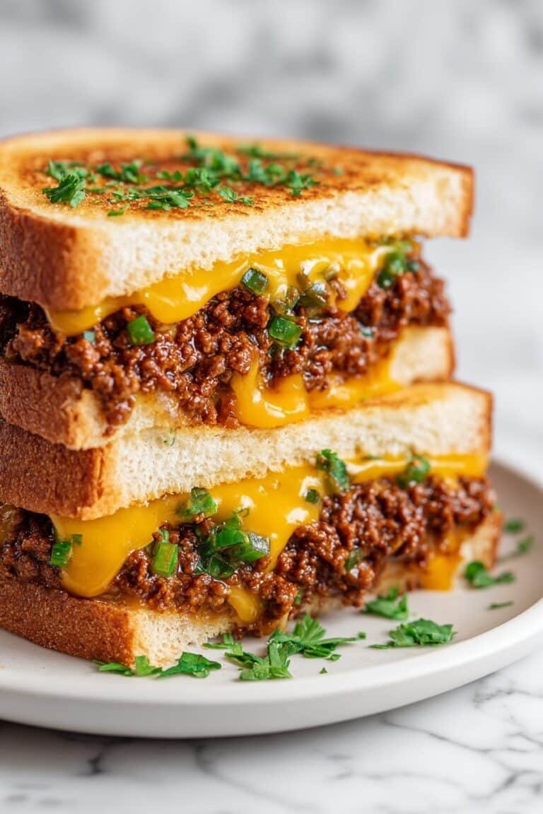 Cheesy Sloppy Joes on Texas Toast Recipe
