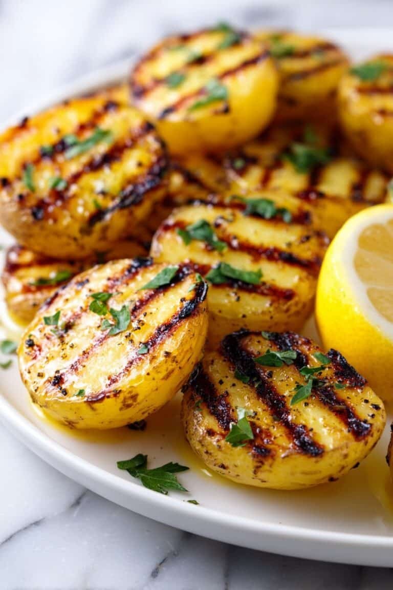 Grilled Potatoes with Turkey Bacon Recipe