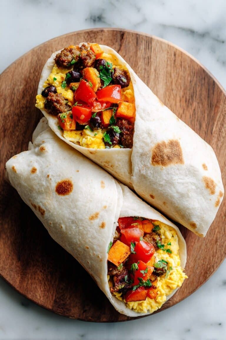 Sweet Potato Breakfast Burritos Recipe