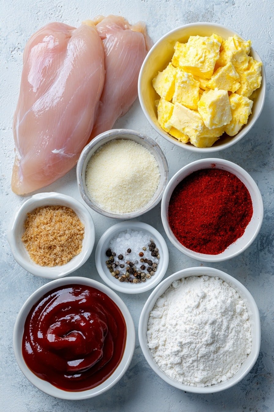 Grilled Kansas City BBQ Chicken Recipe - Ingredients Image — Grilled Kansas City BBQ Chicken, Kansas City BBQ Chicken, BBQ Chicken Recipe, Grilled Chicken with BBQ Sauce, Smoky Chicken Dinner