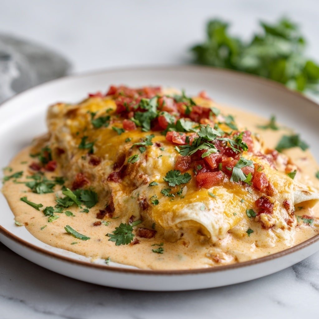 Cheesy Jalapeño Chicken Enchiladas Recipe - Article Image 1 — Cheesy Jalapeño Chicken Enchiladas, spicy chicken enchiladas, cheesy Mexican casserole, baked chicken enchiladas, easy enchilada recipe