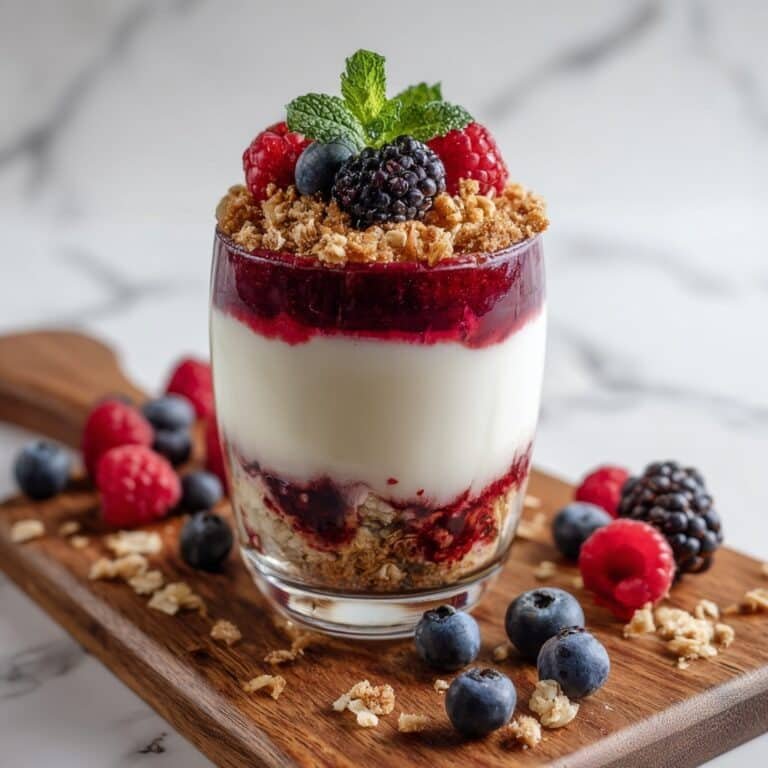 Healthy Greek Yogurt Berry Parfait Recipe