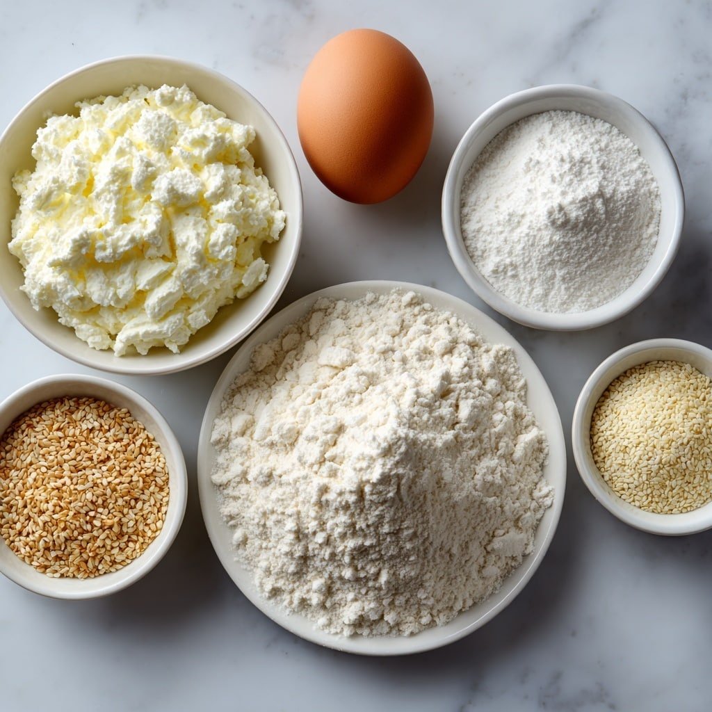 High Protein Cottage Cheese Bagels Recipe - Ingredients Image — High Protein Cottage Cheese Bagels, healthy bagel recipes, high-protein breakfast ideas, cottage cheese snack, homemade bagel recipes