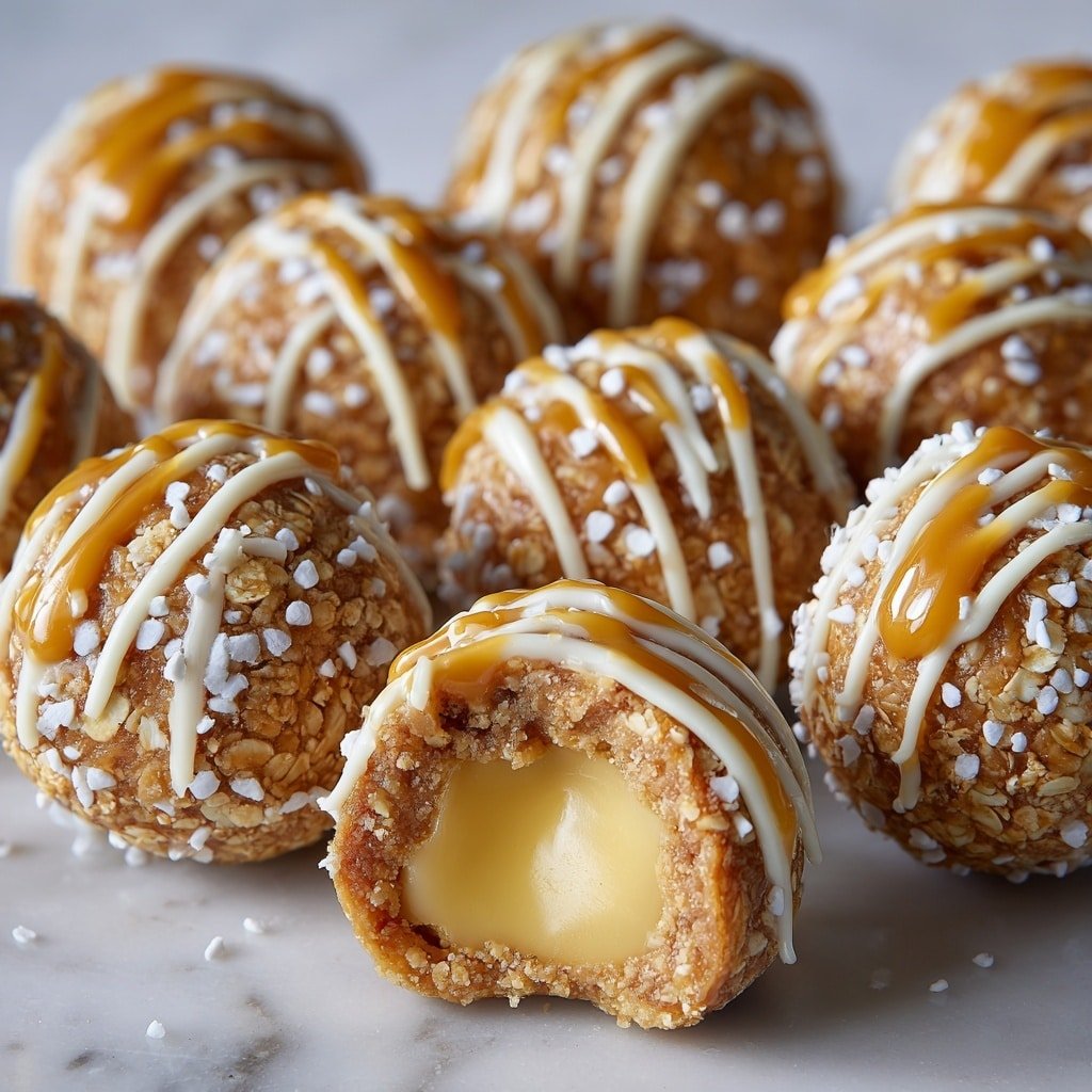 Salted Caramel Pretzel Cheesecake Balls Recipe - Article Image 2 — Salted Caramel Pretzel Cheesecake Balls, no-bake dessert, easy caramel cheesecake bites, sweet and salty cheesecake treats, decadent party dessert