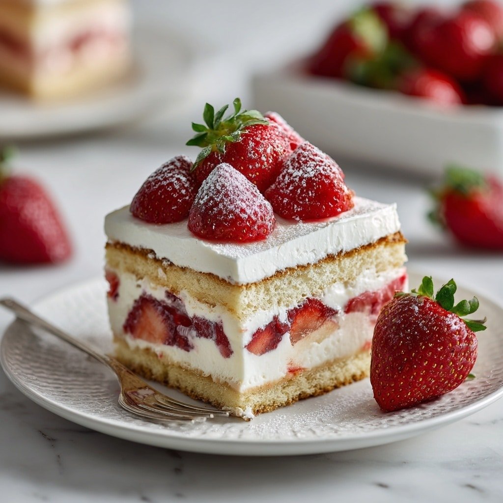 Strawberry Tiramisu Recipe - Article Image 2 — Strawberry Tiramisu, strawberry tiramisu recipe, easy strawberry tiramisu, summer dessert ideas, fruity tiramisu