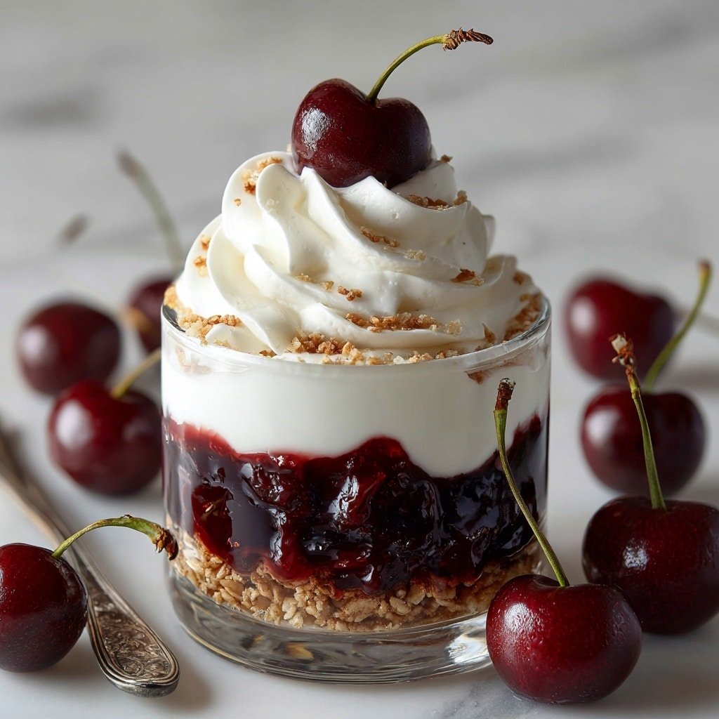 Cherry Crisp with Oats and Nuts Recipe - Article Image 2 — Cherry Crisp with Oats and Nuts, cherry crisp dessert, baked cherry dessert, easy cherry crisp recipe, comforting cherry crisp