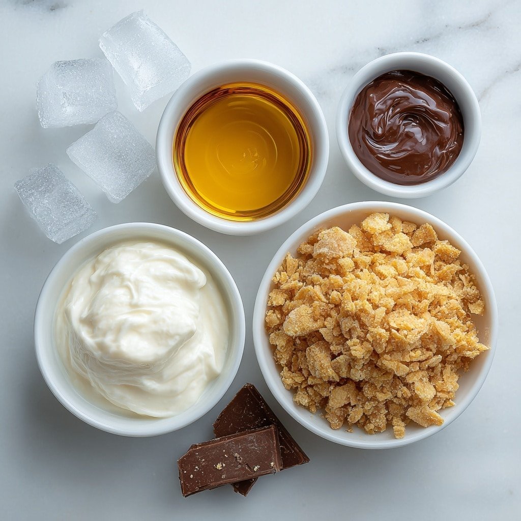 Butterfinger Martini Recipe - Ingredients Image — Butterfinger Martini, Butterfinger Martini recipe, chocolate candy cocktail, easy cocktail recipes, dessert martini drinks