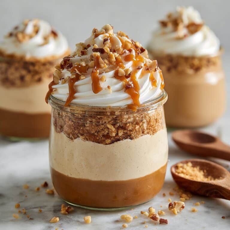 Creamy Peanut Butter Mousse with Crunchy Peanuts Recipe