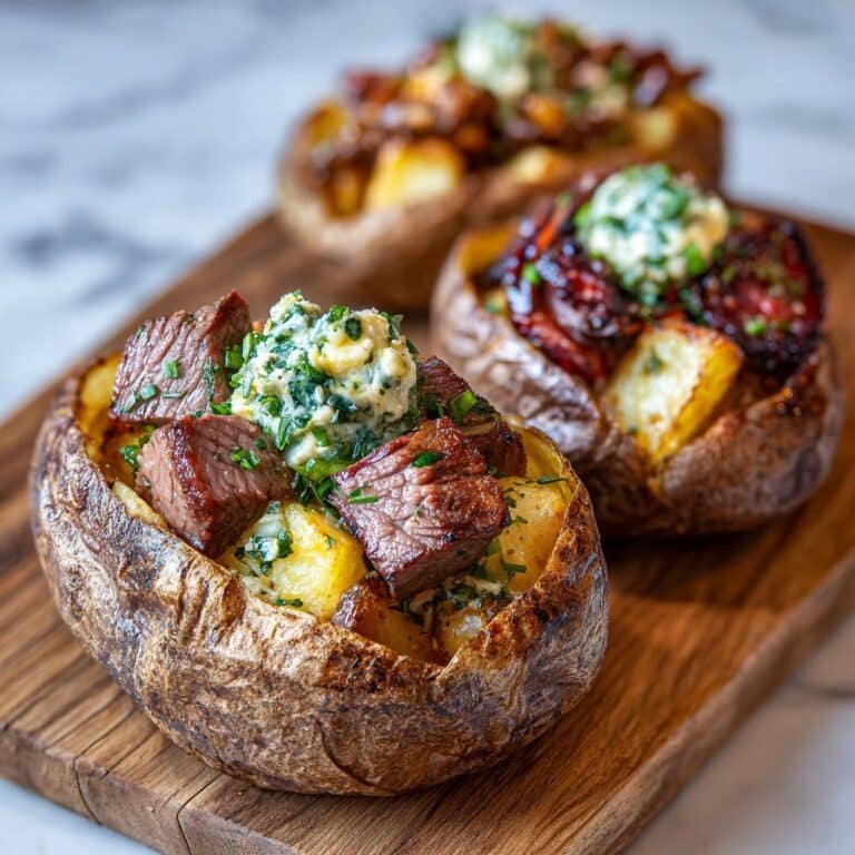 Grilled Steak Bite Loaded Potatoes Recipe