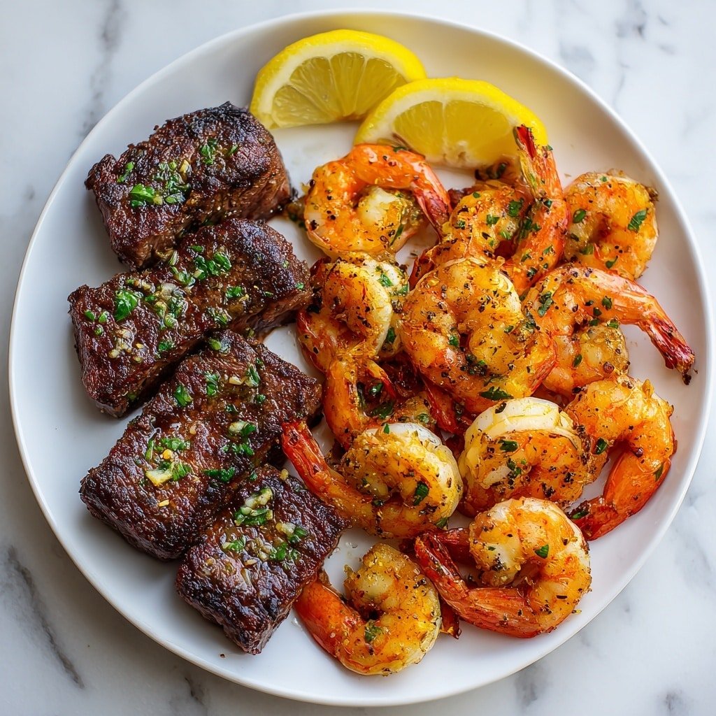Blackened Steak and Shrimp Skillet Recipe - Article Image 2 — Blackened Steak and Shrimp Skillet, Blackened Steak and Shrimp, Surf and Turf Skillet, Easy Steak and Shrimp Recipe, Quick Weeknight Steak and Shrimp