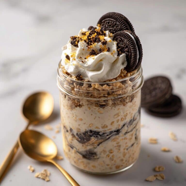 Oreo Overnight Oats with Chocolate Cookies Recipe