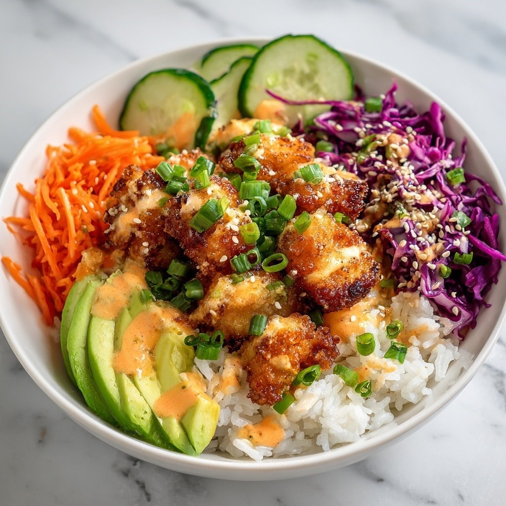 Bang Bang Shrimp Rice Bowl Recipe - Article Image 2 — Bang Bang Shrimp Rice Bowl, easy shrimp rice bowl, spicy shrimp rice bowl, flavorful seafood rice dish, quick dinner ideas