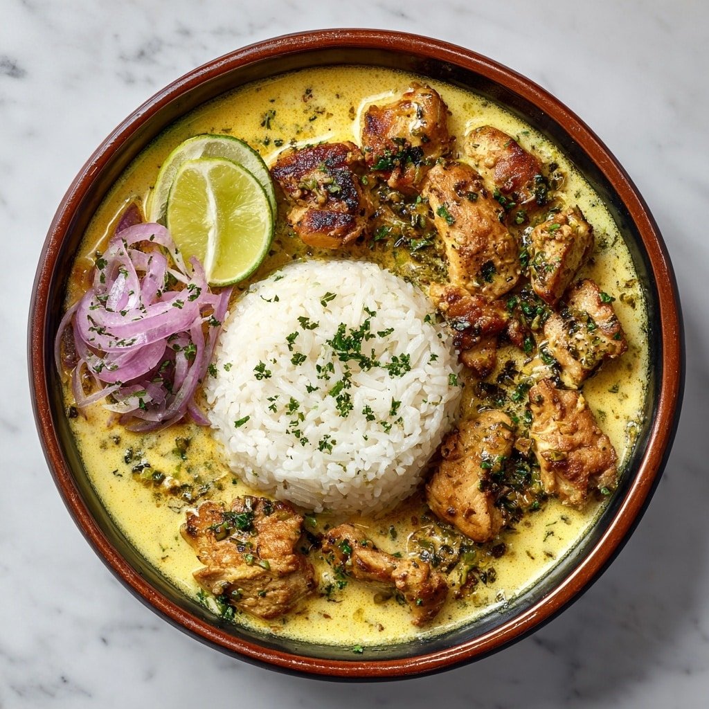 Churu Chicken Amarillo Recipe - Article Image 2 — Churu Chicken Amarillo, Peruvian chicken dishes, Aji Amarillo chicken recipe, spicy creamy chicken, quick Peruvian chicken recipe