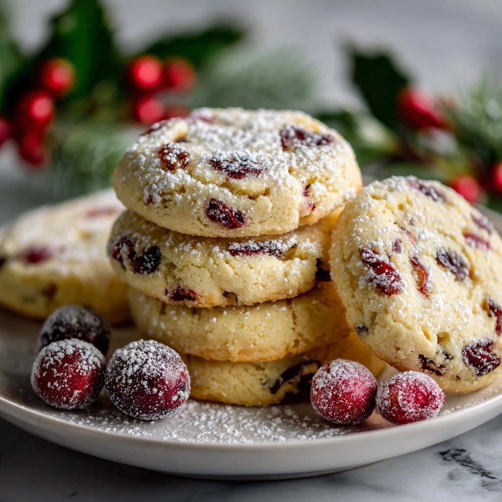 Cranberry Shortbread Cookies Recipe - Article Image 1 — Cranberry Shortbread Cookies, cranberry shortbread recipe, holiday cookies, easy shortbread cookies, tart cranberry cookies
