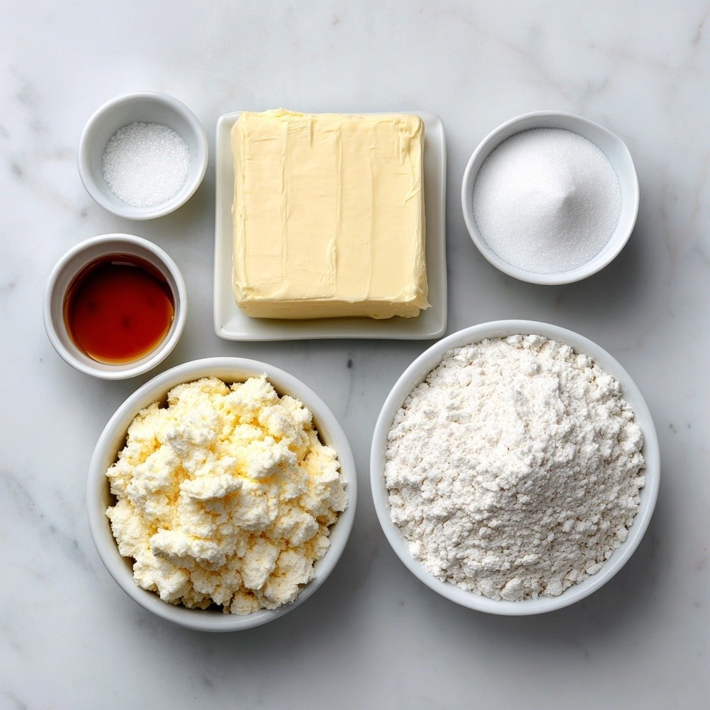 Shortbread Cookie Cups with Filling Recipe - Ingredients Image — Shortbread Cookie Cups with Filling, shortbread cookie cups, cookie cup fillings, buttery shortbread dessert, easy cookie cup recipe