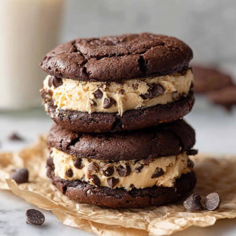 Chocolate Brownie Cookie Sandwiches Recipe