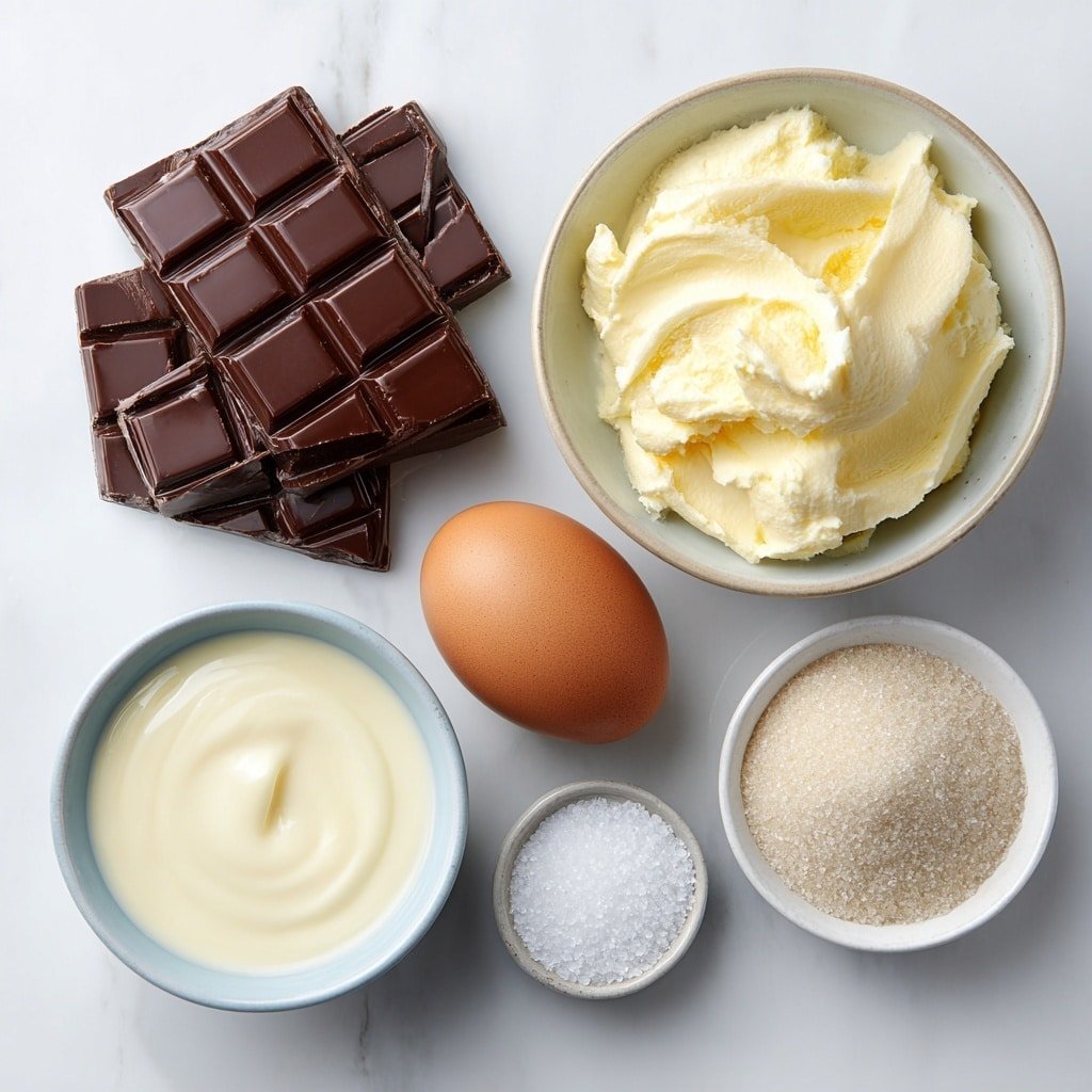 No-Bake Dark Chocolate Pudding Recipe - Ingredients Image — No-Bake Dark Chocolate Pudding, easy chocolate dessert, vegan dark chocolate pudding, rich chocolate pudding recipe, quick no-bake chocolate treat