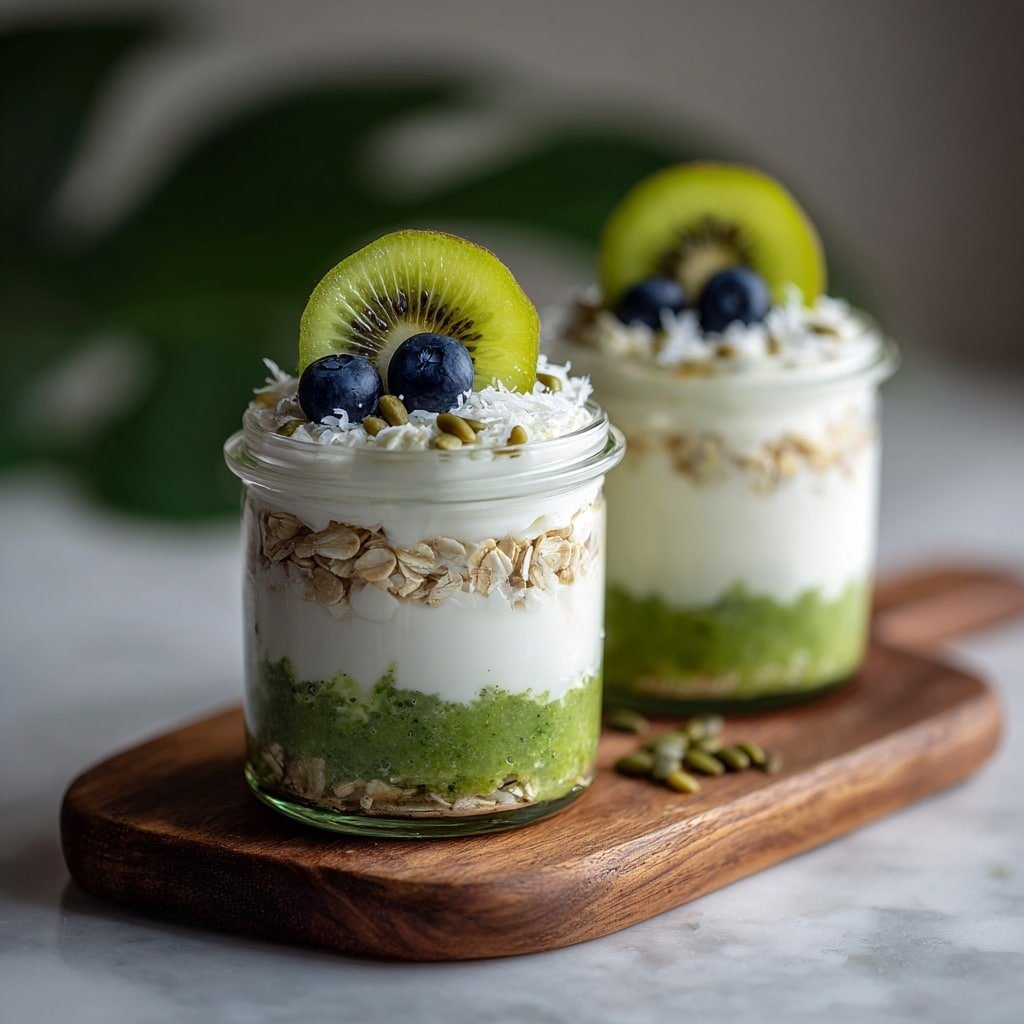 Healthy Matcha Overnight Oats Recipe - Article Image 2 — Healthy Matcha Overnight Oats, healthy breakfast, vegan overnight oats, green tea oats, quick nutritious morning meal