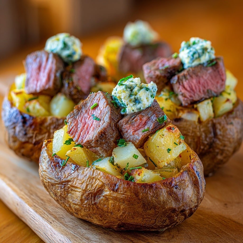 Grilled Steak Bite Loaded Potatoes Recipe - Article Image 2 — Grilled Steak Bite Loaded Potatoes, steak bite loaded potatoes recipe, grilled steak and loaded potatoes, easy steak and potato dish, flavorful loaded potato recipe