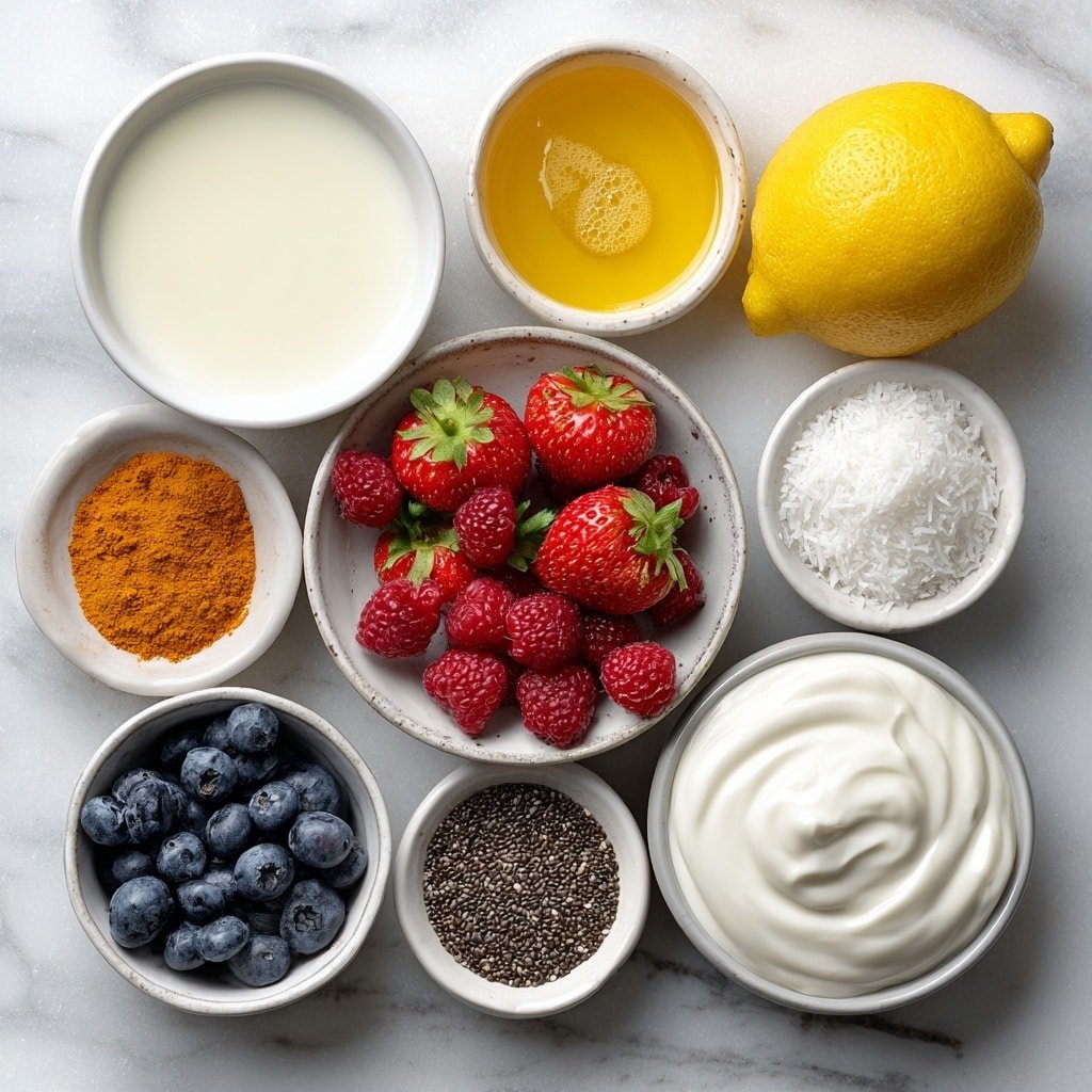 Lemon Chia Seed Pudding Recipe - Ingredients Image — Lemon Chia Seed Pudding, healthy chia pudding, vegan lemon dessert, quick breakfast options, nourishing snack ideas