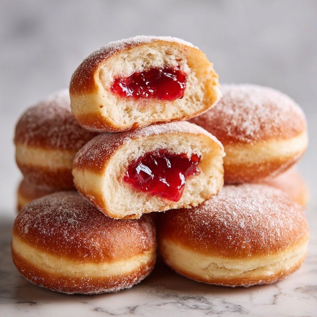 Jelly-Filled Donuts Recipe - Article Image 1 — Jelly-Filled Donuts, homemade jelly-filled donuts, best jelly-filled donut recipe, how to make jelly-filled donuts, easy donut filling recipe