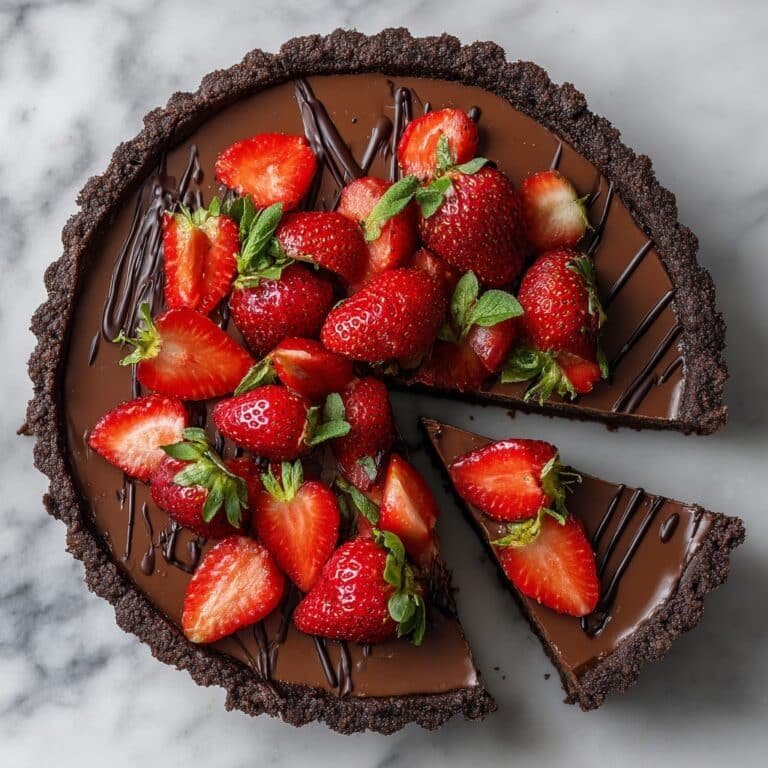 Dark Chocolate Strawberry Tart Recipe