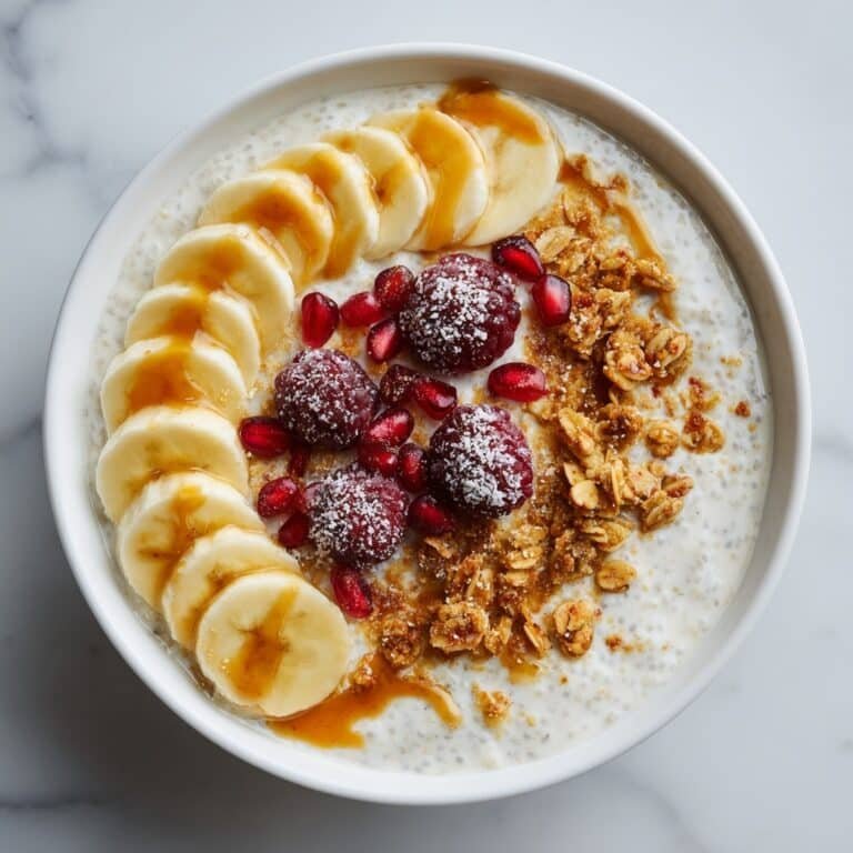 Healthy Chia Pudding with Banana and Granola Recipe