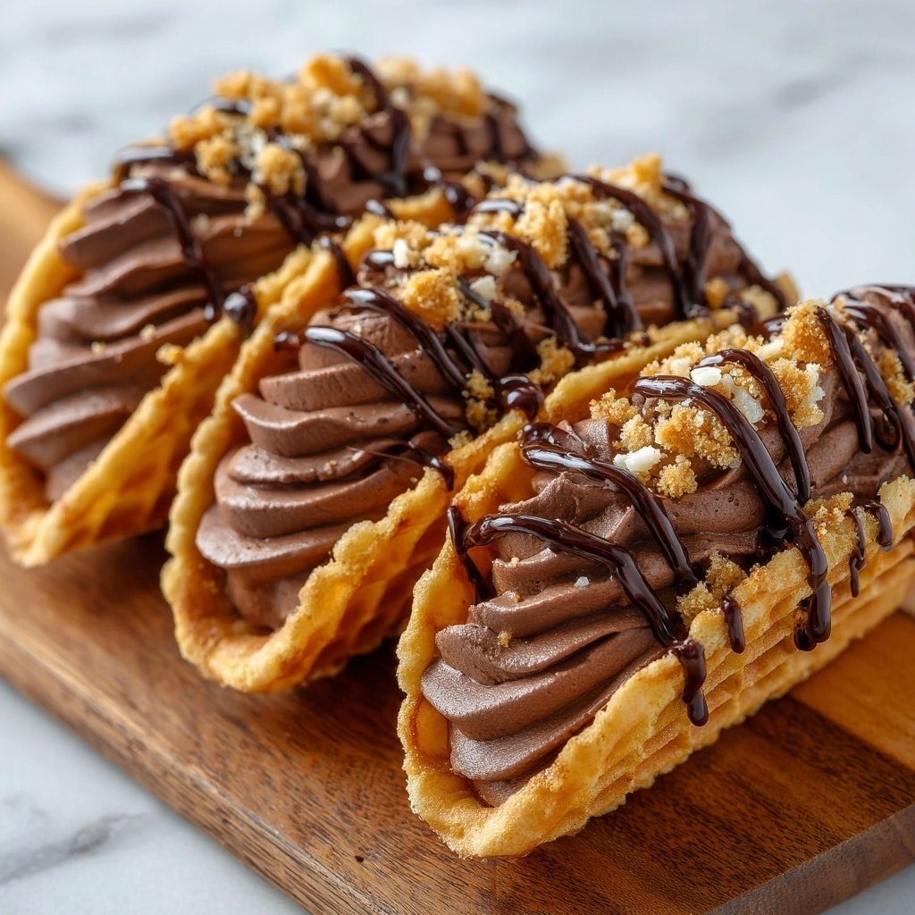 Homemade Choco Tacos with Ice Cream Recipe - Article Image 1 — Homemade Choco Tacos with Ice Cream, easy homemade choco tacos, how to make choco tacos at home, best choco taco recipe, homemade ice cream treats