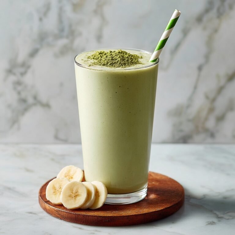Healthy Banana Matcha Smoothie Recipe