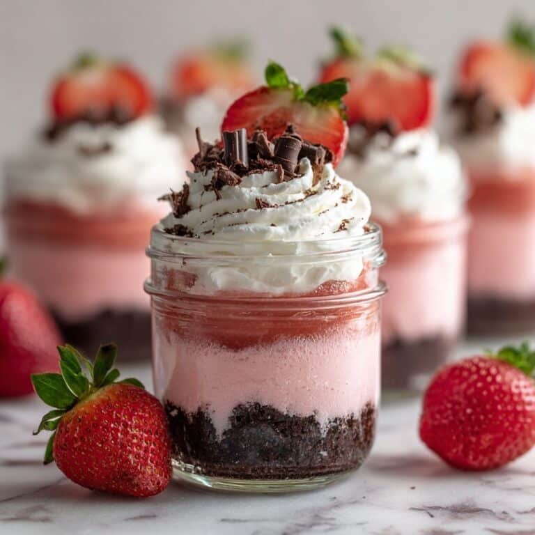 Chocolate Strawberry Mousse Cake Parfaits Recipe