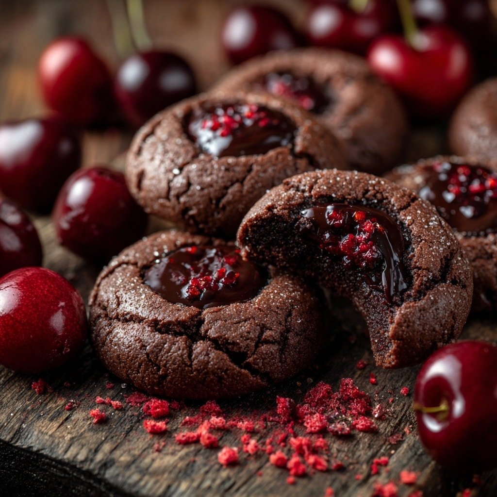 Chocolate Cherry Cookies Recipe - Article Image 2 — Chocolate Cherry Cookies, chocolate cherry cookies recipe, easy chocolate cherry cookies, best cherry chocolate cookies, chewy cherry chocolate cookies