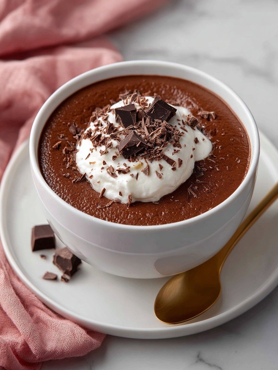 No-Bake Dark Chocolate Pudding Recipe - Article Image 2 — No-Bake Dark Chocolate Pudding, easy chocolate dessert, vegan dark chocolate pudding, rich chocolate pudding recipe, quick no-bake chocolate treat