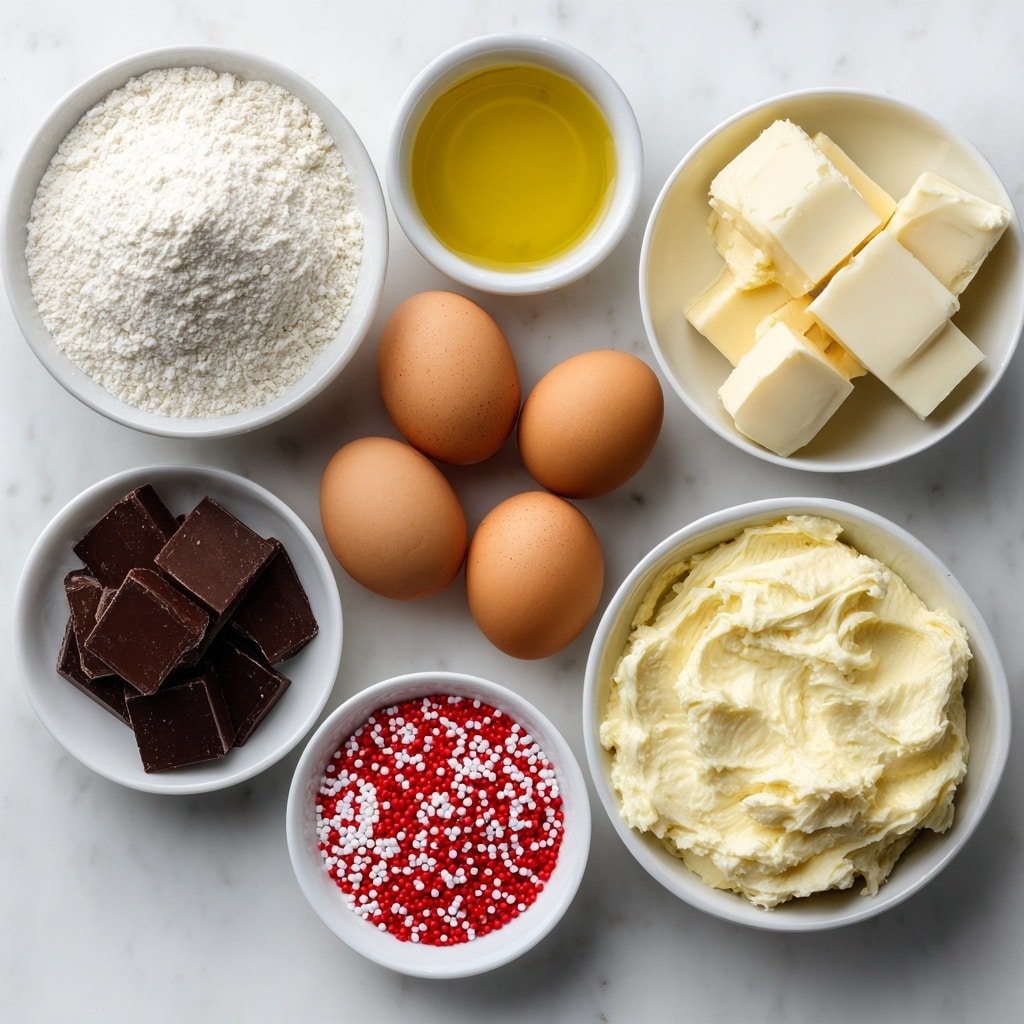 Valentine’s Day Cake Pops Recipe - Ingredients Image — Valentine’s Day Cake Pops, Valentine’s Day Cake Pop Recipe, Heart-Shaped Cake Pops, Easy Valentine’s Day Treats, Festive Cake Pops