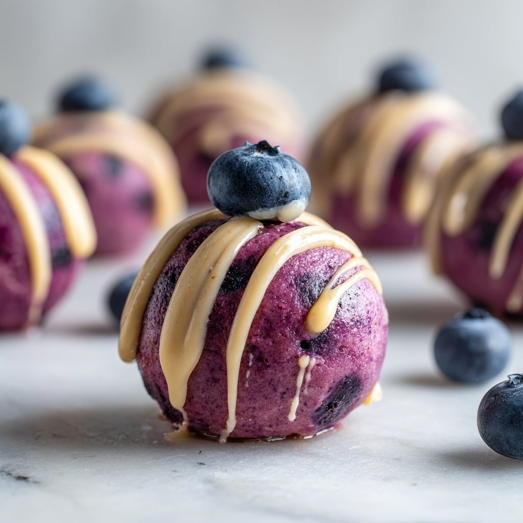 Blueberry Protein Cheesecake Bites Recipe - Article Image 1 — Blueberry Protein Cheesecake Bites, healthy blueberry dessert, high-protein snack, easy cheesecake bites, guilt-free blueberry treats
